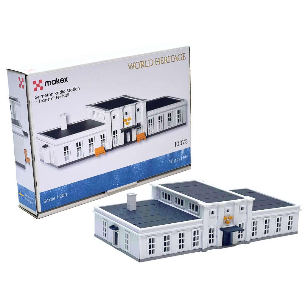 Grimeton Sändarsal Byggsats (Skala 1:200) – Set 10373 | MAKEX
