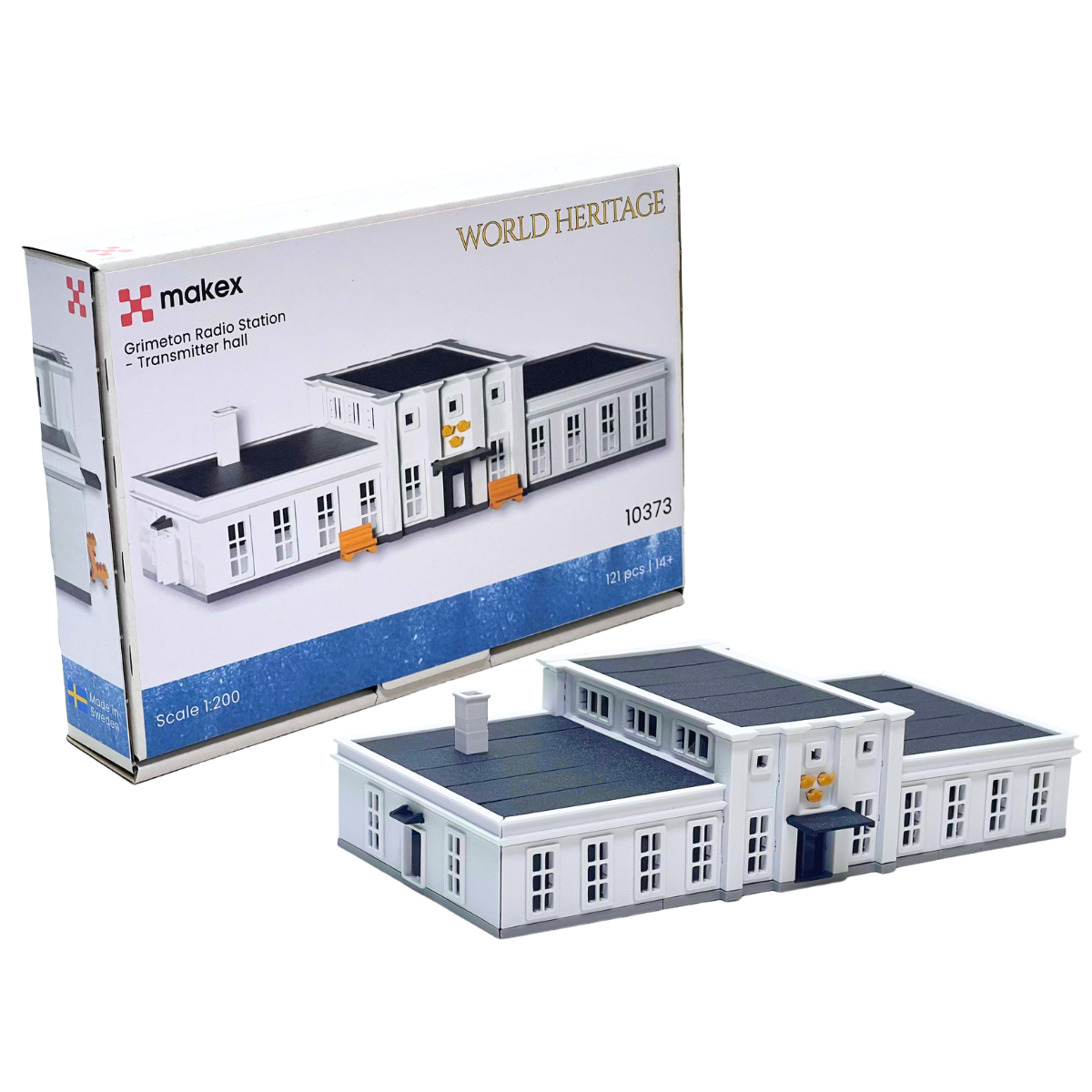 Grimeton Sändarsal Byggsats (Skala 1:200) – Set 10373 | MAKEX