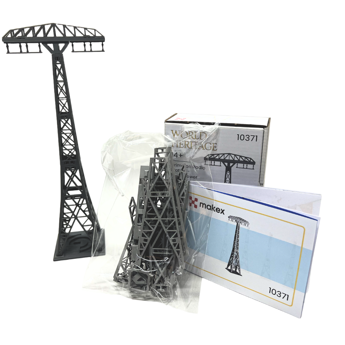 Grimeton Radiotorn Byggsats (Skala 1:500) – Set 10371 | MAKEX