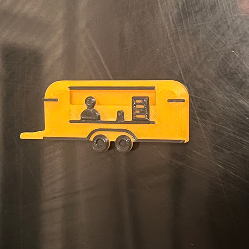 Fridge magnet - Grimeton food truck, detailed