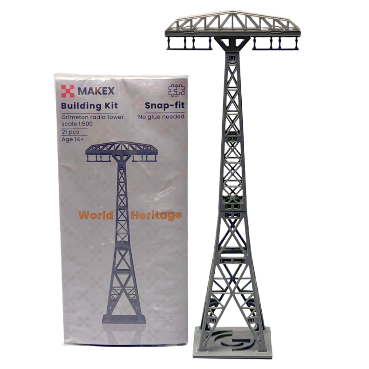 Building kit - Grimeton Radio Tower | Snap-fit - No Glue Needed