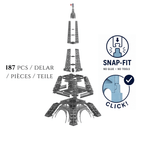 Eiffeltornet Byggsats hop-klickbar 66 cm hög (Skala 1:500) – Set 10374 | MAKEX - Makex AB