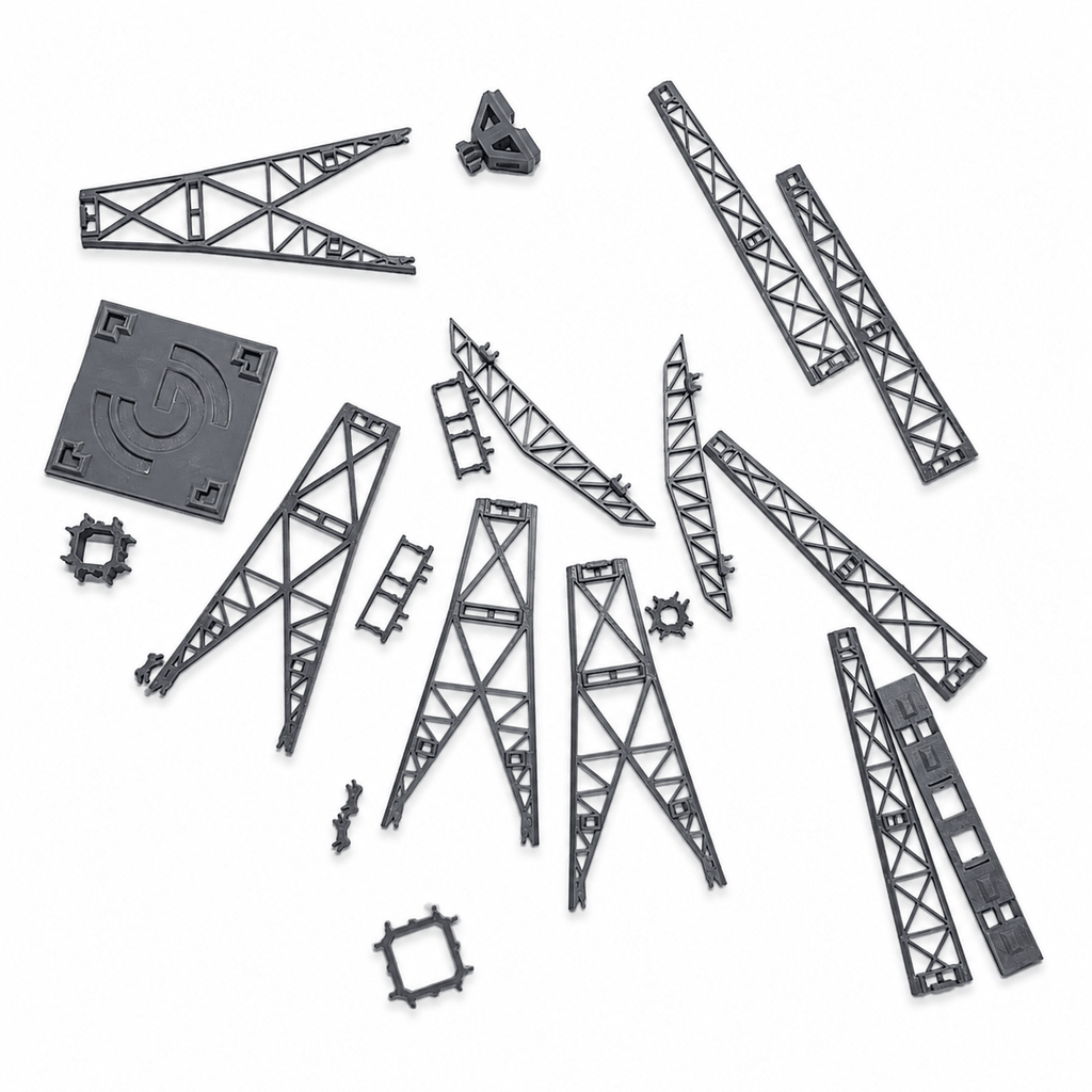 Grimeton radiotorn, Ihopklickbar Byggsats - SET 10371 | MAKEX - Makex AB