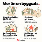 Mer än en byggsats. Visar att byggsatsen blir en del av livet