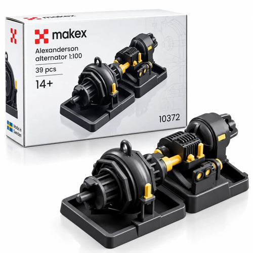 MAKEX Grimeton Radiostation Alexanderson alternator, Byggsats 39 delar, 6,0 cm | Set 10372 - Makex AB