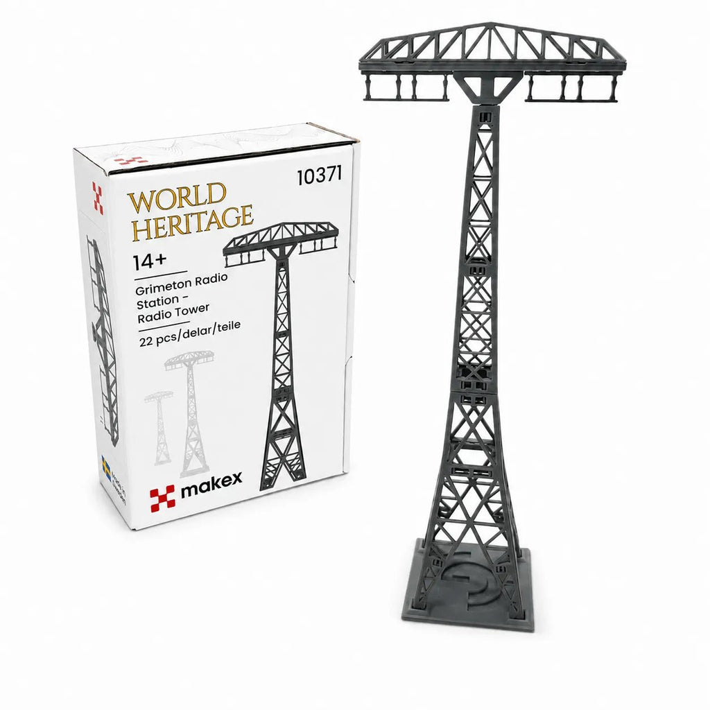 MAKEX Grimeton Radiostation radiotorn, Byggsats 22 delar, 25 cm | SET 10371 - Makex AB