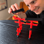 MAKEX Torii gate, japansk port - Byggsats 124 delar, 14,8 cm | Set 10376 - Makex AB