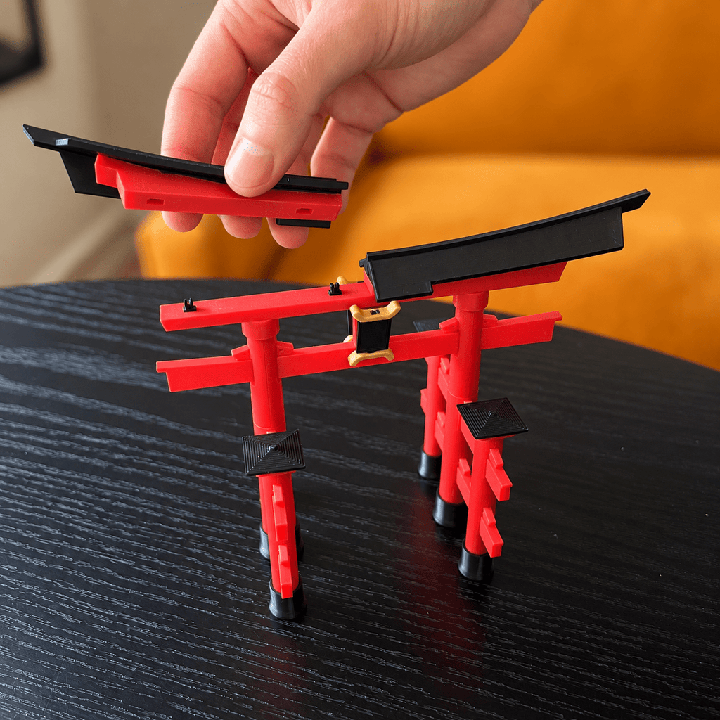 MAKEX Torii gate, japansk port - Byggsats 124 delar, 14,8 cm | Set 10376 - Makex AB