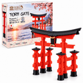 MAKEX Torii gate, japansk port - Byggsats 124 delar, 14,8 cm | Set 10376 - Makex AB