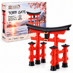 MAKEX Torii gate, japansk port - Byggsats 124 delar, 14,8 cm | Set 10376 - Makex AB