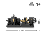 MAKEX World Heritage Grimeton Alexanderson alternator – Klickbar Byggsats Skala 1:100 – 14+ år – Set 10372 - Makex AB