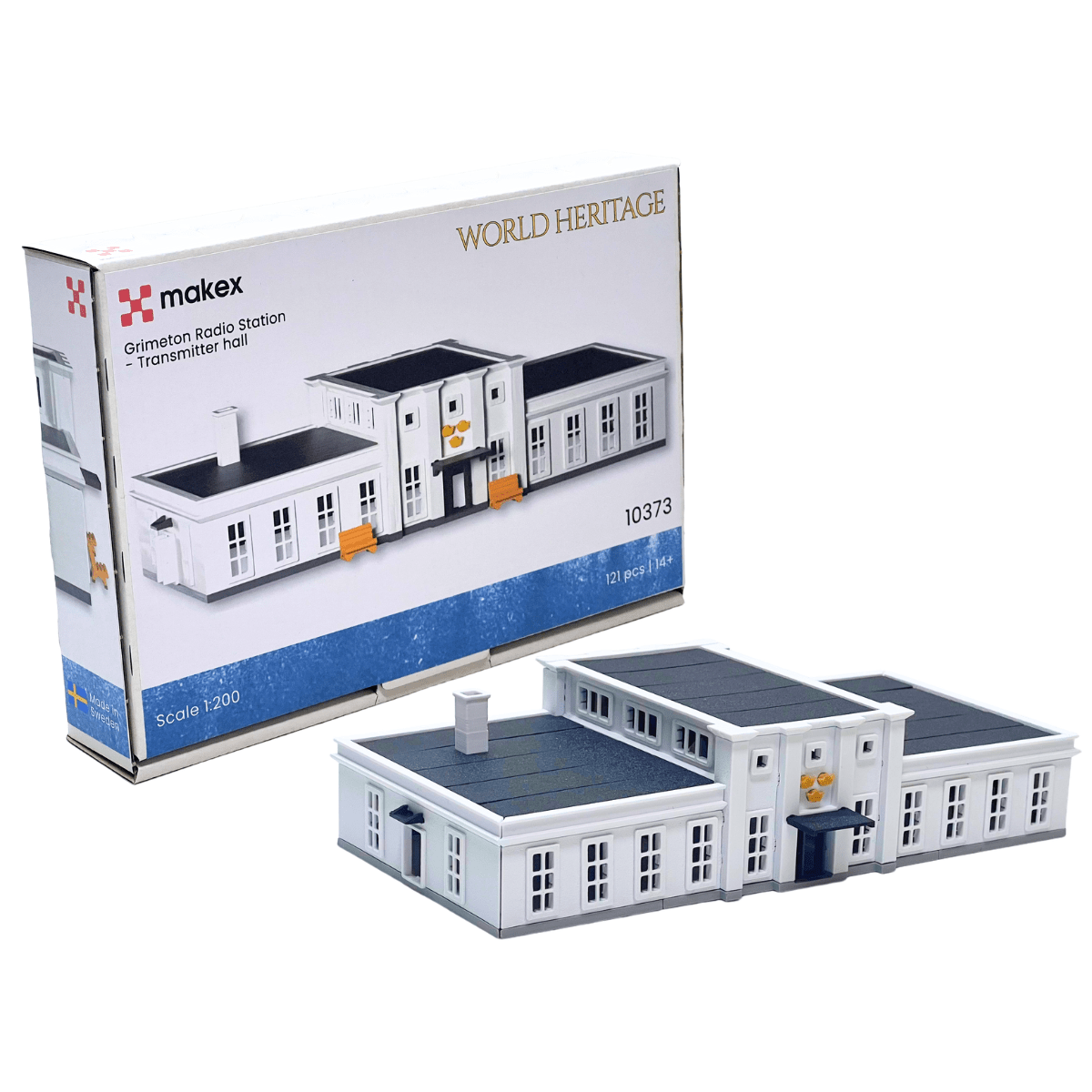 MAKEX World Heritage Grimeton Sändarsal – Klickbar Byggsats Skala 1:200 – 14+ år – Set 10373 - Makex AB
