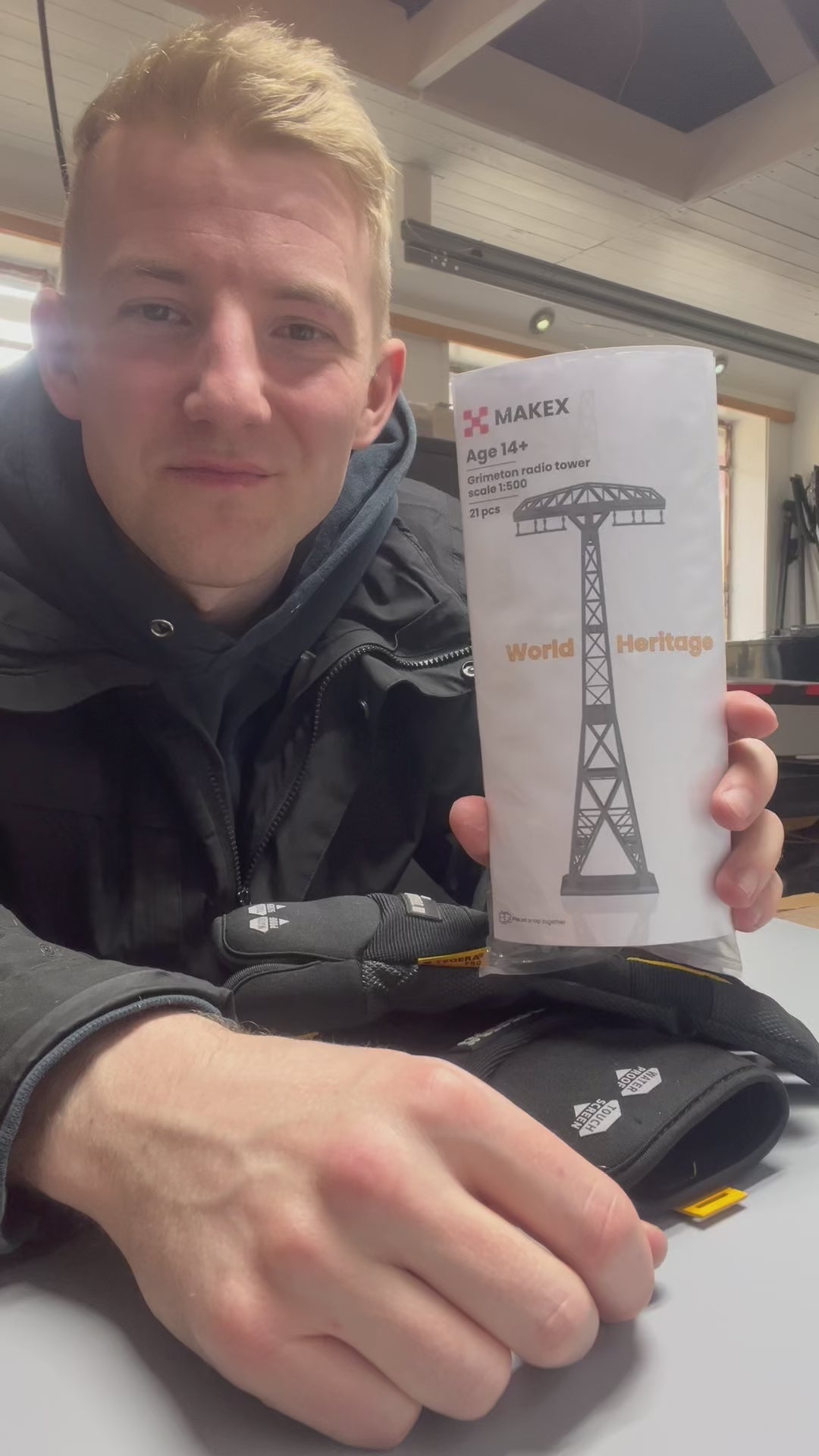 Building kit - Grimeton Radio Tower | Snap-fit - No Glue Needed