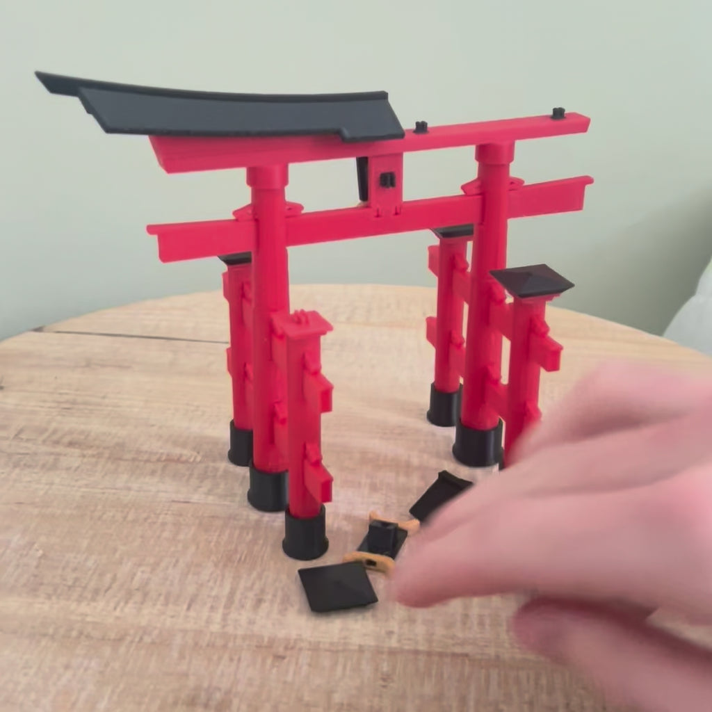 MAKEX Torii gate, japansk port - Byggsats 124 delar, 14,8 cm | Set 10376