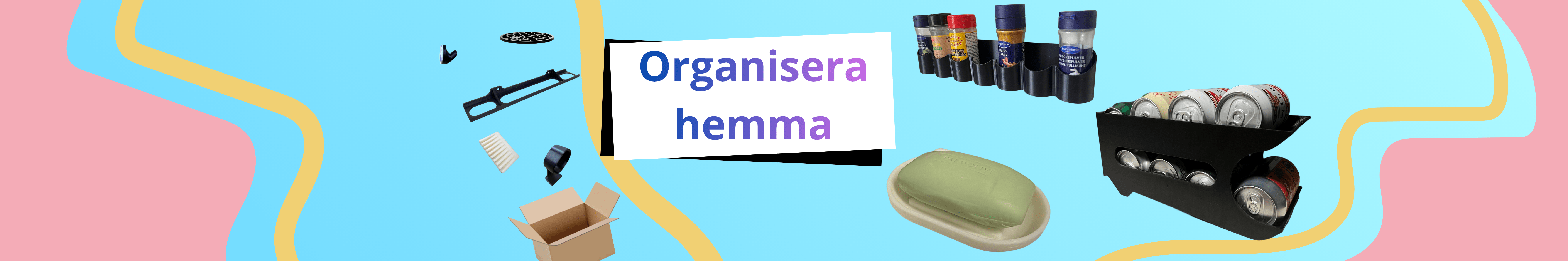 Banner showing organisations products for your home